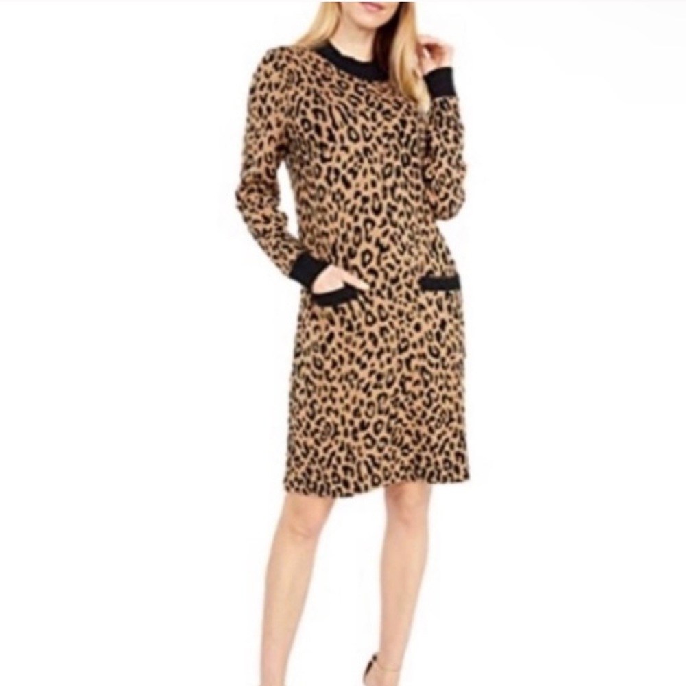 J. Crew Leopard Sweater Dress NWT